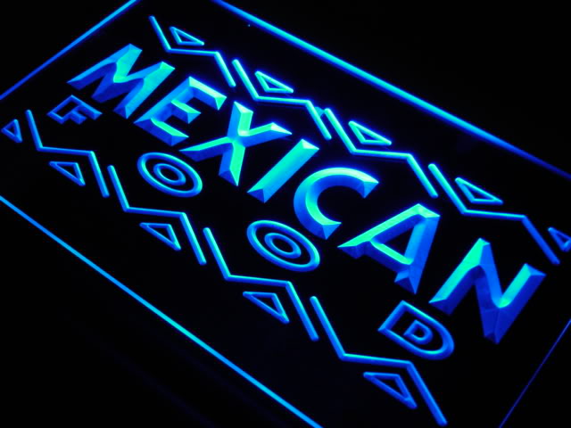 Mexican Food Cafe Shop Bar Beer Neon Light Sign